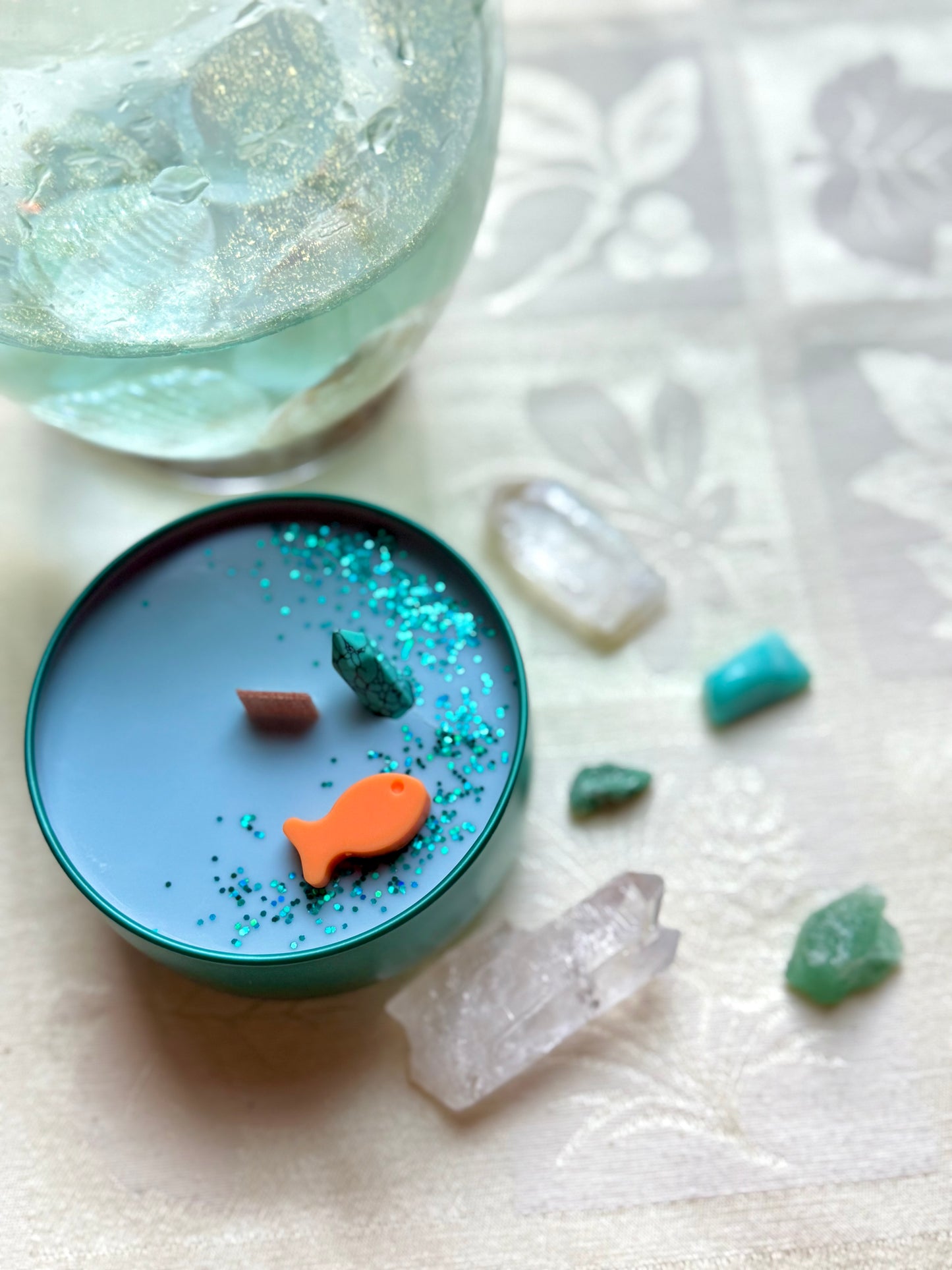 Wood wick soy Candle - The Sea Witch - Warm Ocean Waves & Seabreeze scented