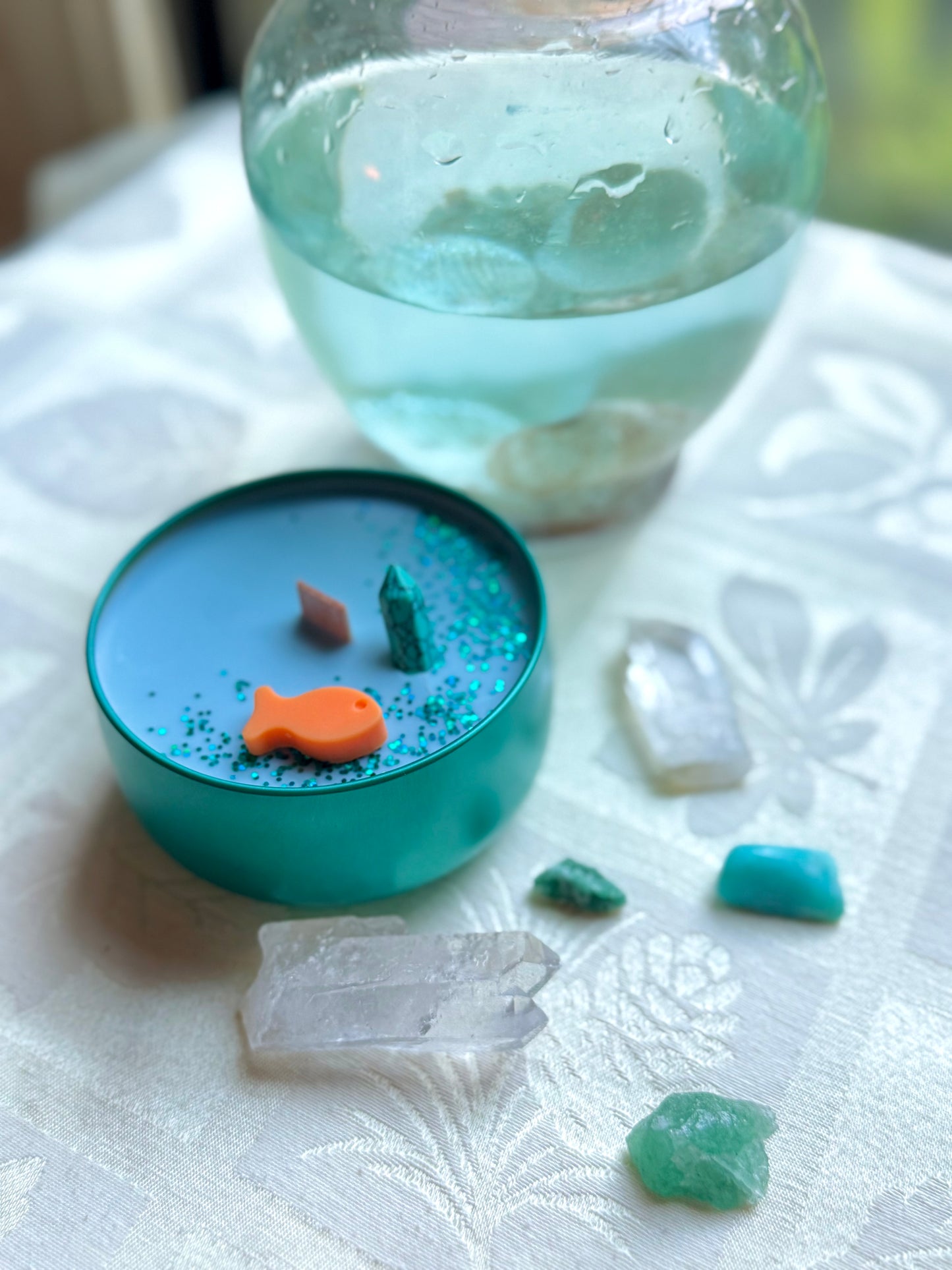 Wood wick soy Candle - The Sea Witch - Warm Ocean Waves & Seabreeze scented