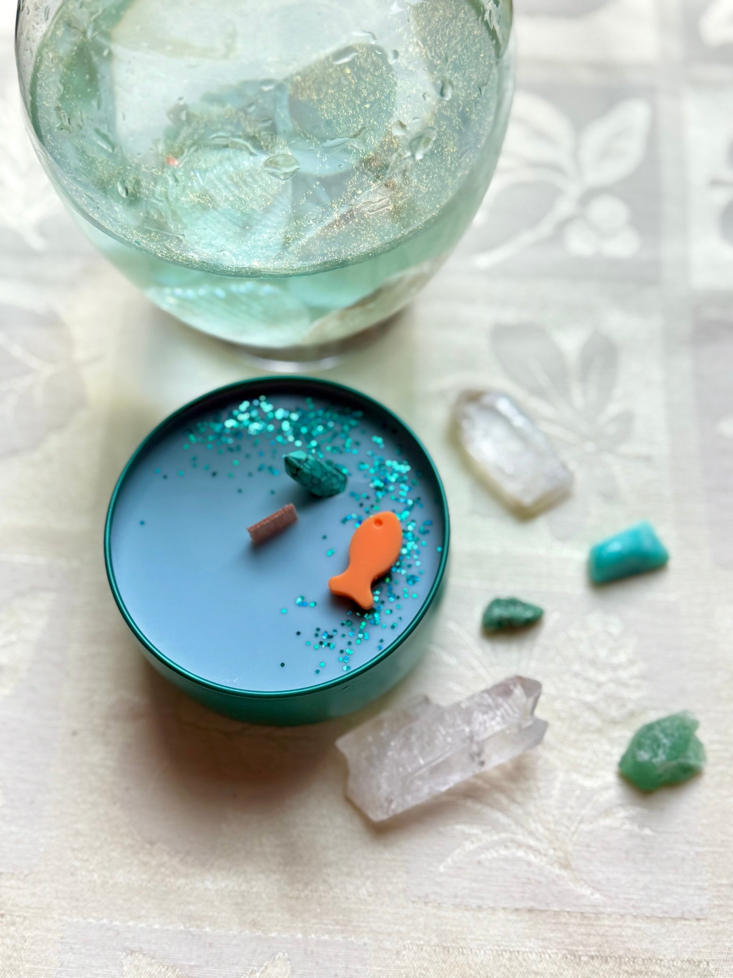 Wood wick soy Candle - The Sea Witch - Warm Ocean Waves & Seabreeze scented