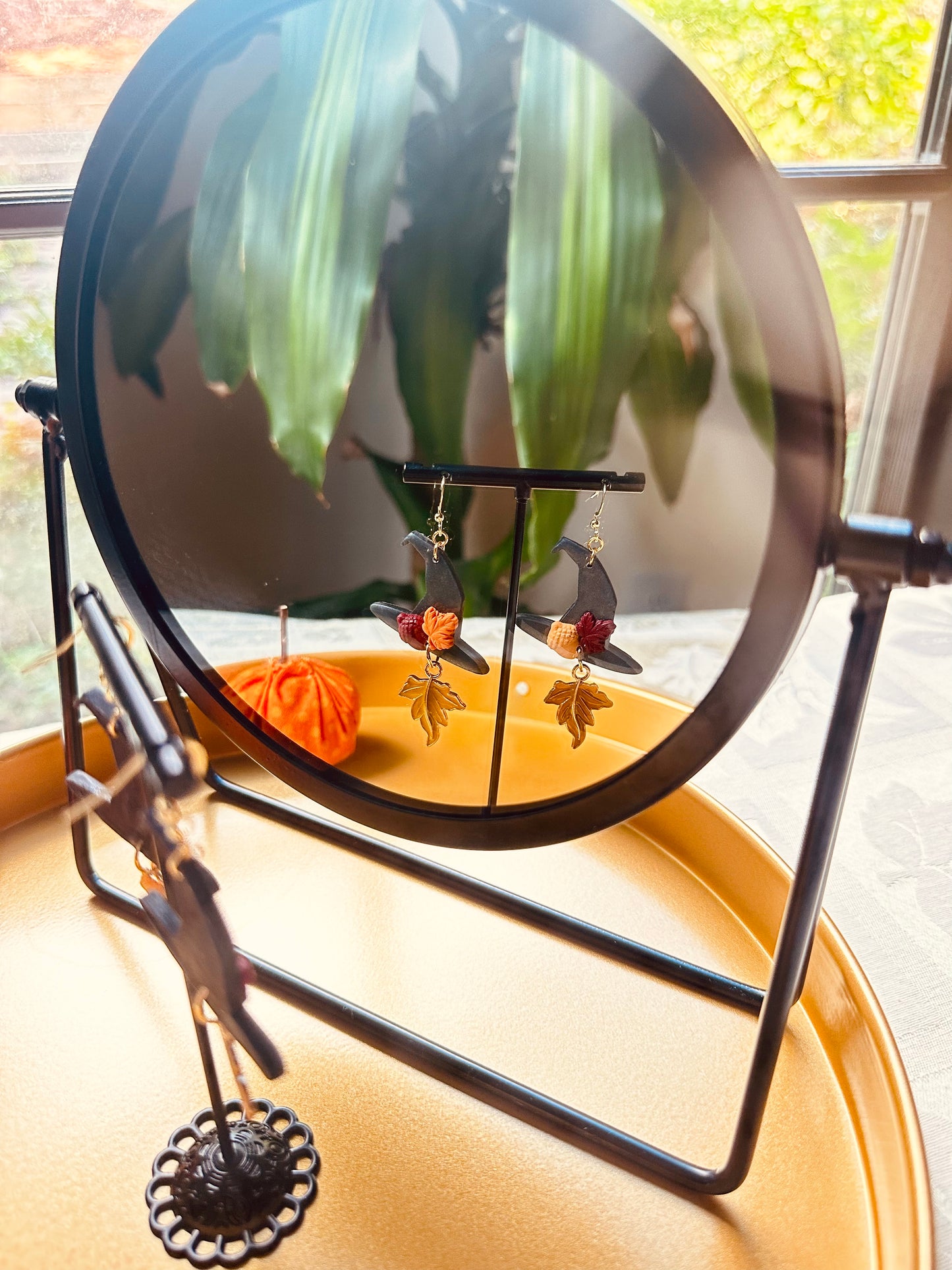 Autumn Witch - Witch Hat Earrings