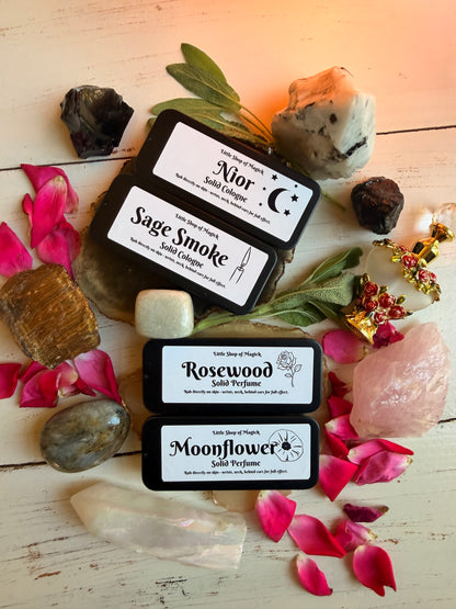 Solid Perfume - Vegan & All Natural - Moonflower Scented
