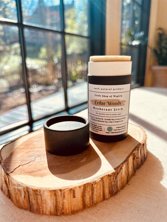 All Natural Deodorant Stick - Cedar Woods