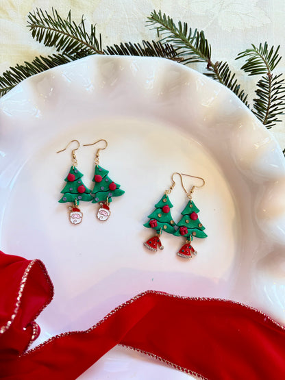 Yuletide Witch - Classic Christmas Tree Earrings