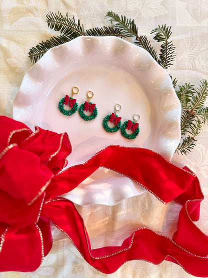 Yuletide Witch - Christmas Wreath Earrings