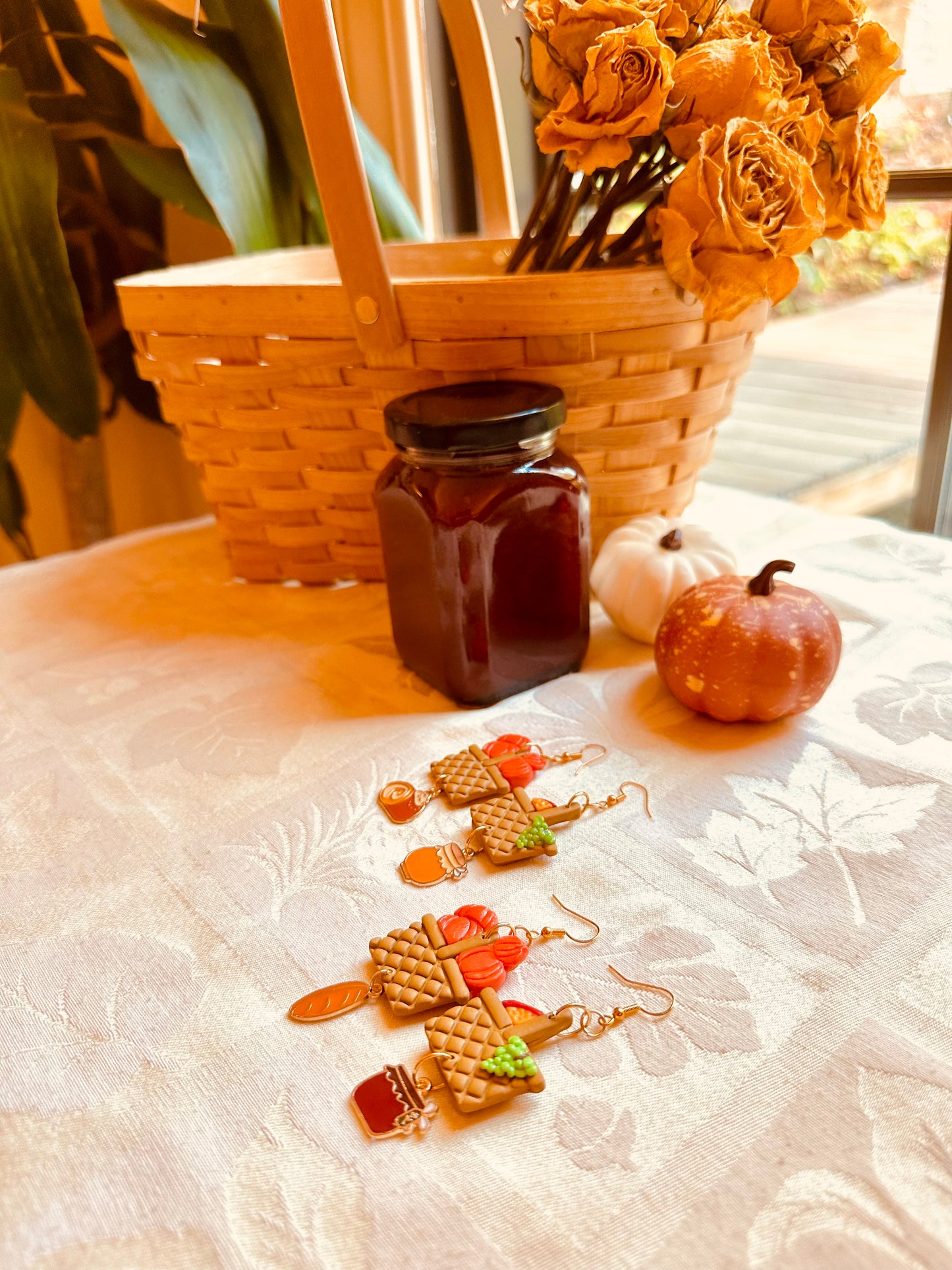 Autumn Witch - Fall Picnic Earrings