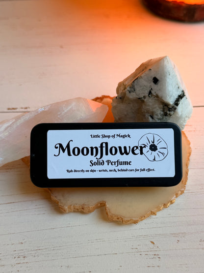 Solid Perfume - Vegan & All Natural - Moonflower Scented