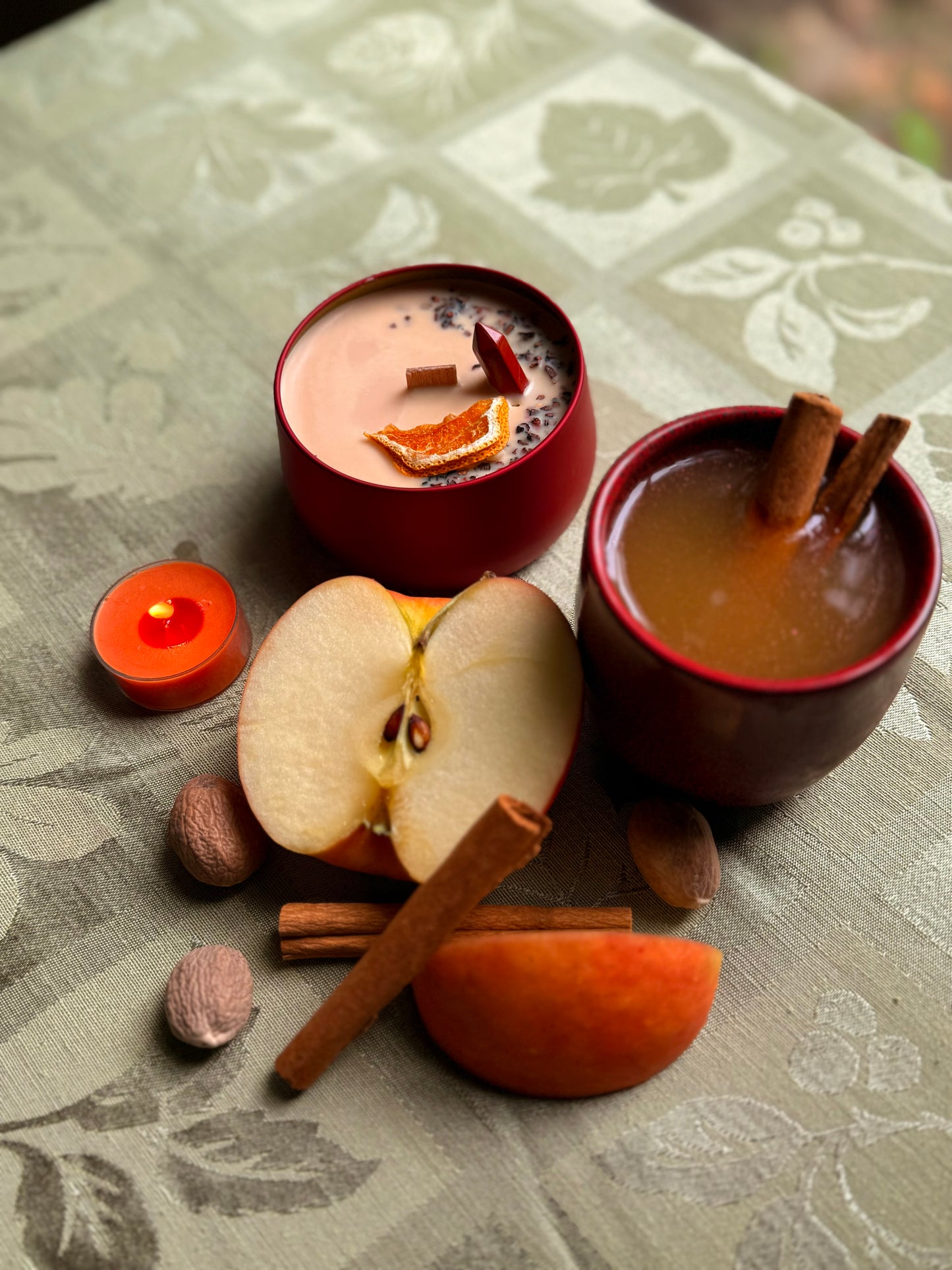 Wood wick soy Candle - The Mystic Tavern - Spiked Cider and Warm Apple Scented