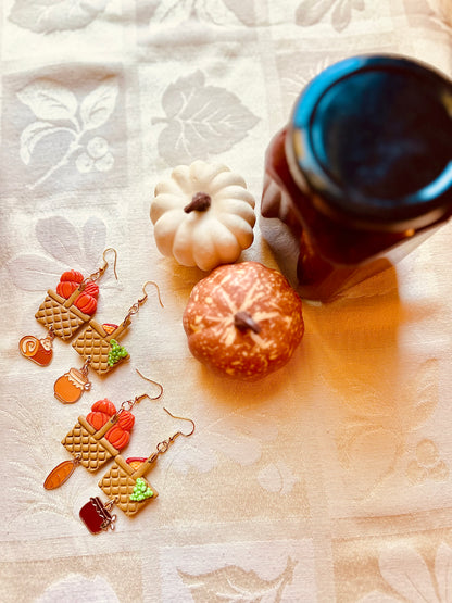 Autumn Witch - Fall Picnic Earrings