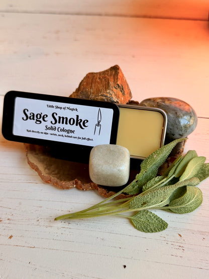 Solid Cologne - Vegan & All Natural - Sage Smoke Scented