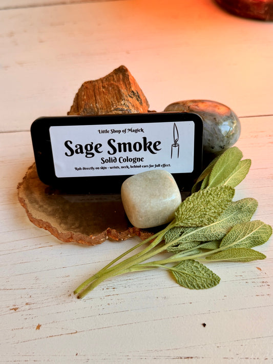 Solid Cologne - Vegan & All Natural - Sage Smoke Scented