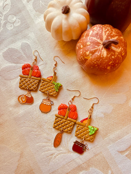 Autumn Witch - Fall Picnic Earrings