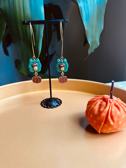 Autumn Witch - Frog Earrings