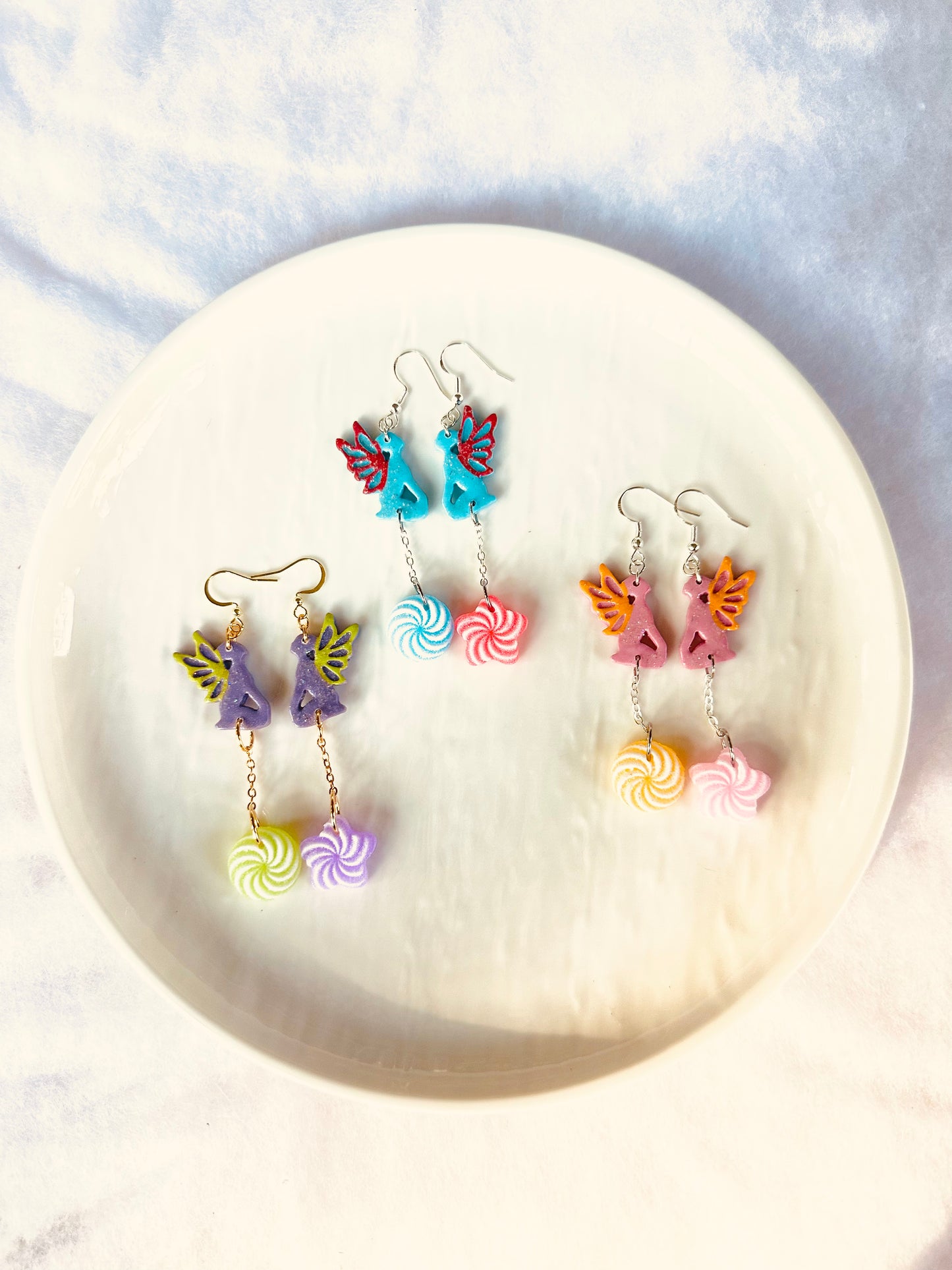 Yuletide Witch - Sugar Plum Fairy Earrings