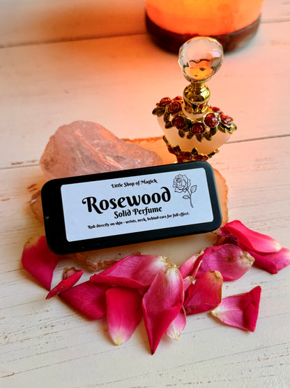 Solid Perfume - Vegan & All Natural - Rosewood Scented