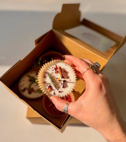 Soy Wax Fire Starter - 4 pack - Scented Natural Fire Starters - Fire Pit Campfire Starter