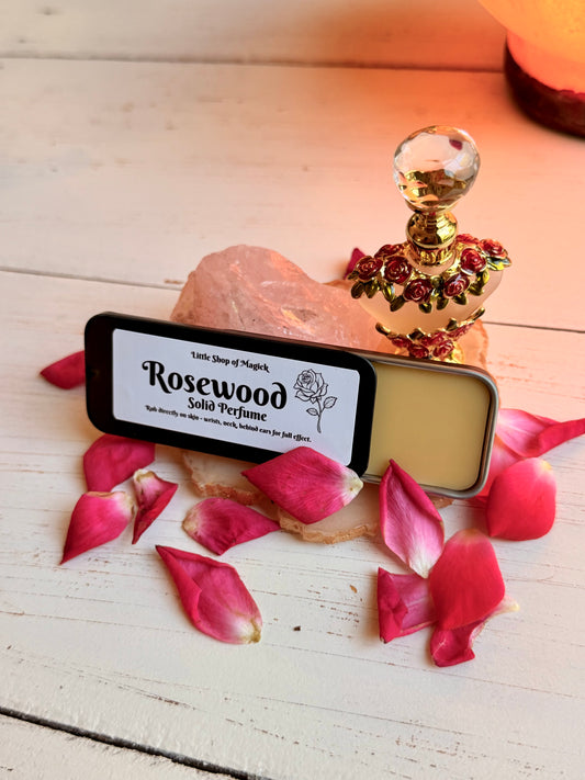 Solid Perfume - Vegan & All Natural - Rosewood Scented