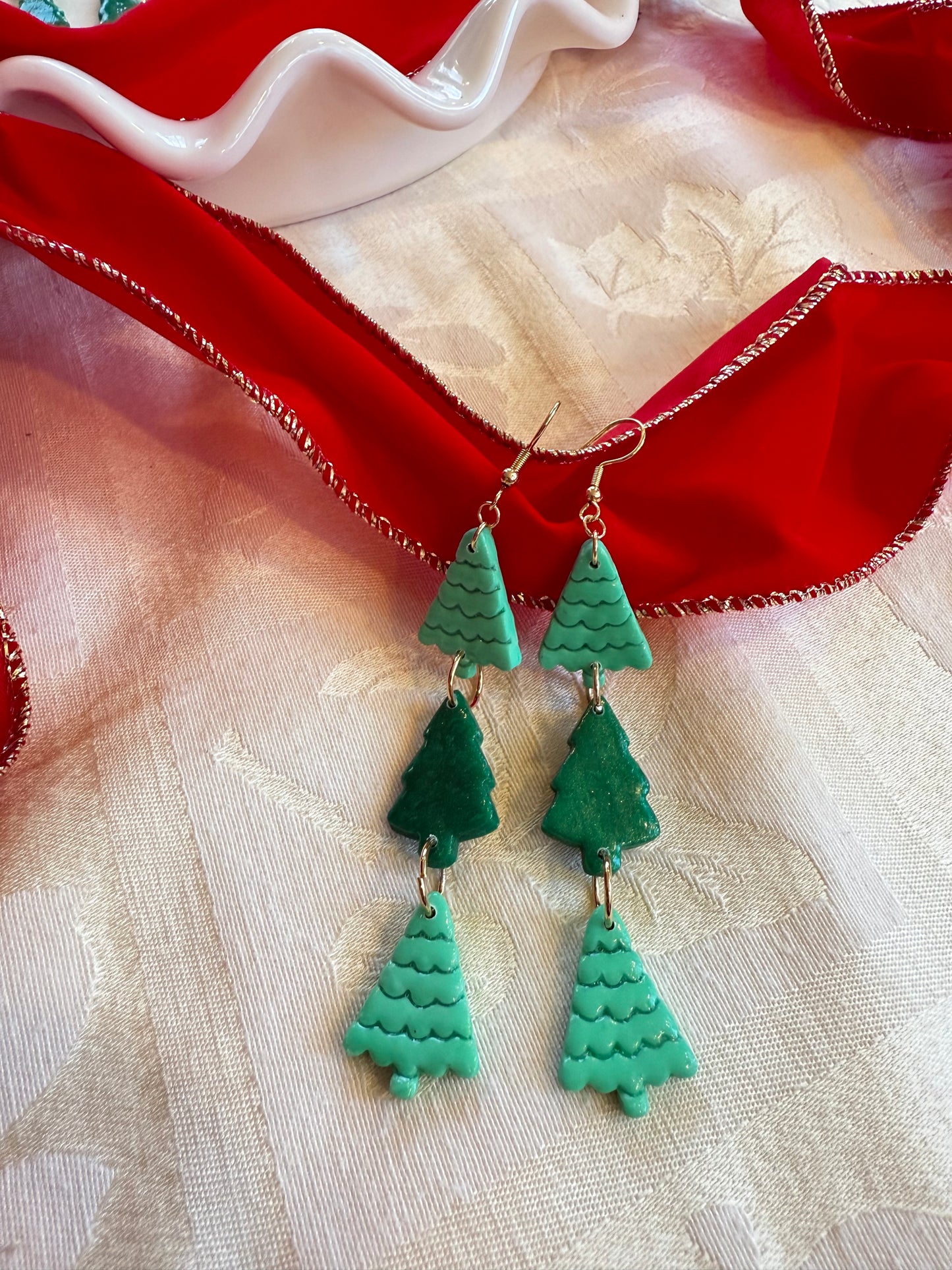 Yuletide Witch - Mini Tree Earrings