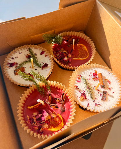 Soy Wax Fire Starter - 4 pack - Scented Natural Fire Starters - Fire Pit Campfire Starter