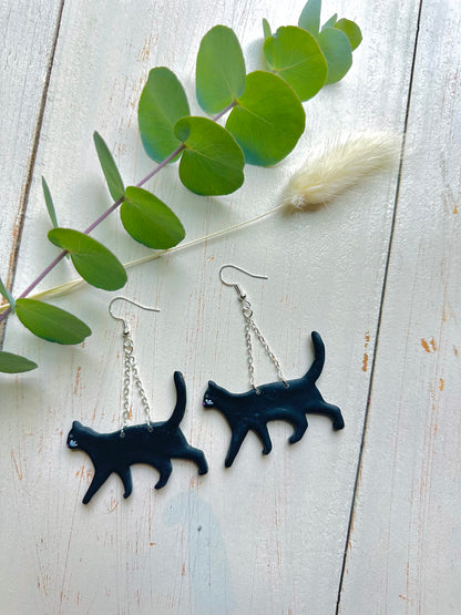 The Everyday Witch - Cat Familiar Earrings