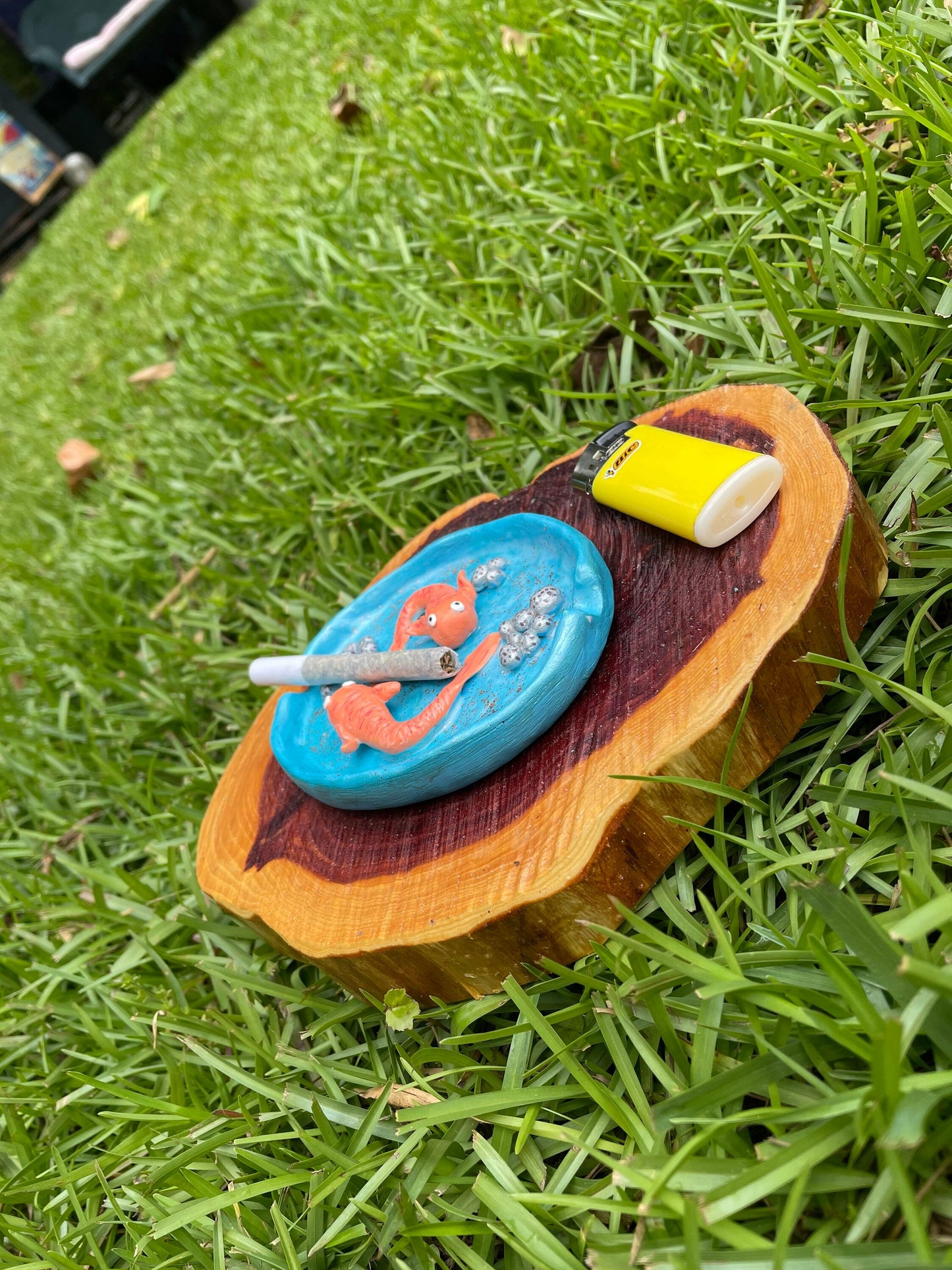 Polymer Clay Ashtray - Coy Fish Ashtray - Gifts for fish Lovers - Aquatic Vibes