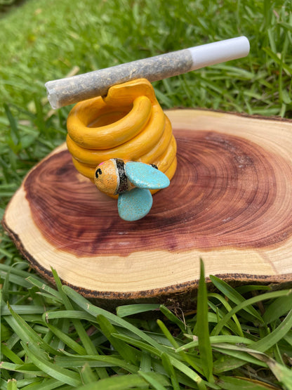 Polymer Clay Ashtray - Honey Bee Hive Ashtray - Gifts for Bee Lovers - Bee Plant Holder