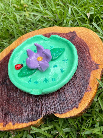 Polymer Clay Ashtray - Flower Ashtray - Gifts for Plant Lovers - Flower Power Vibes