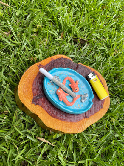 Polymer Clay Ashtray - Coy Fish Ashtray - Gifts for fish Lovers - Aquatic Vibes