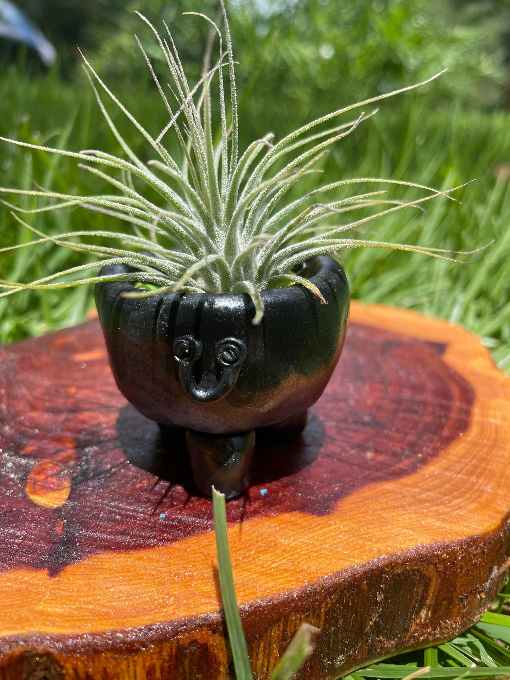witchy plant pots Tiny Cauldron Plant Holder