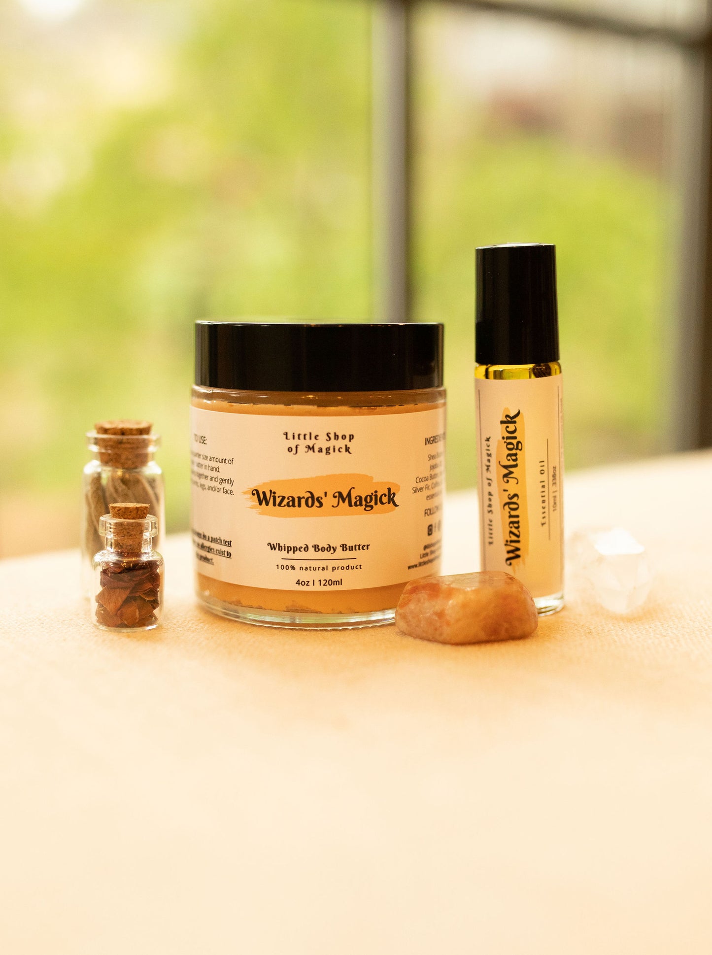 Whipped Body Butter & Herbal Infused Roller Set - Wizards' Magick